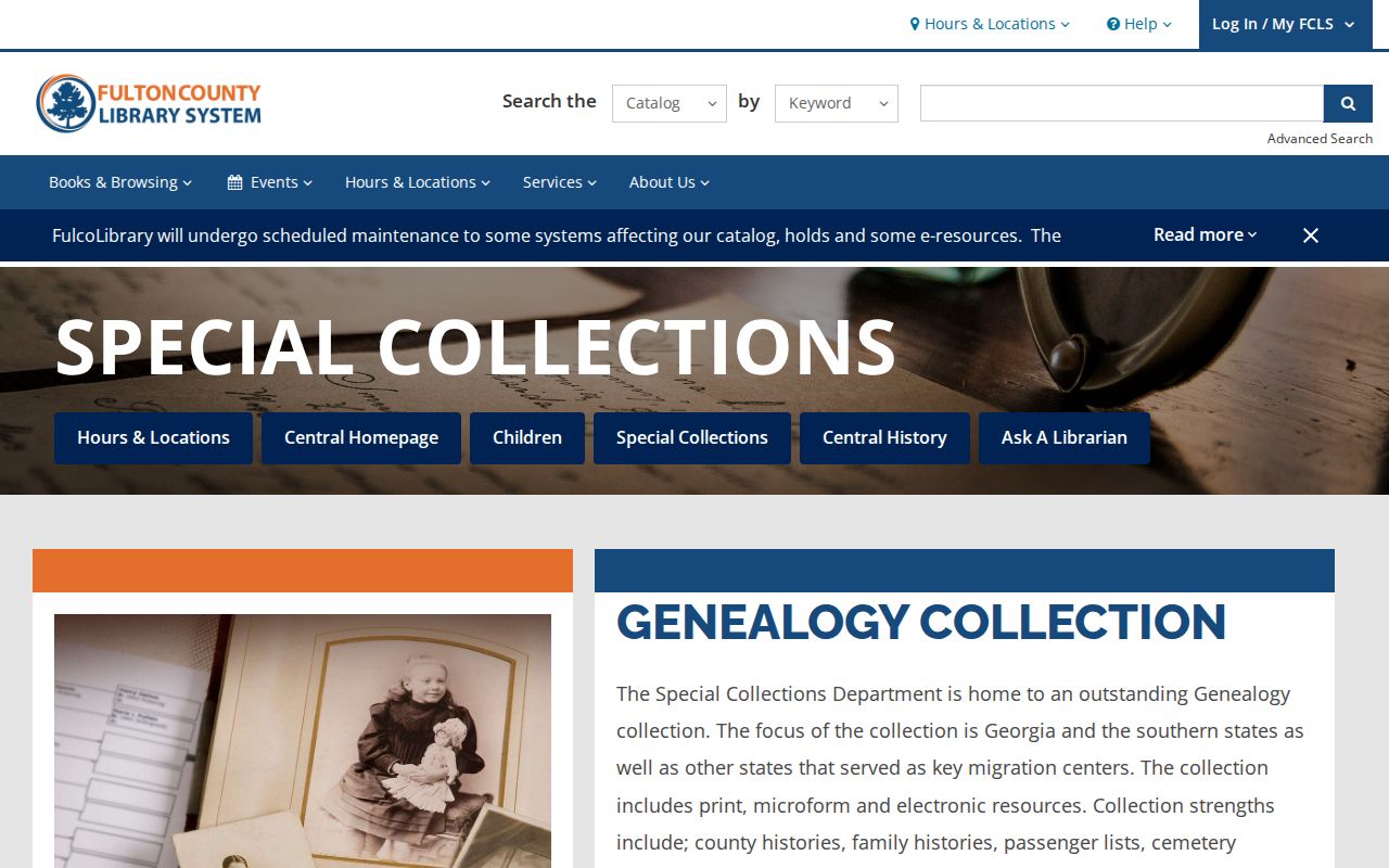 Fulton Library genealogy and Special Collections resources for Milton research