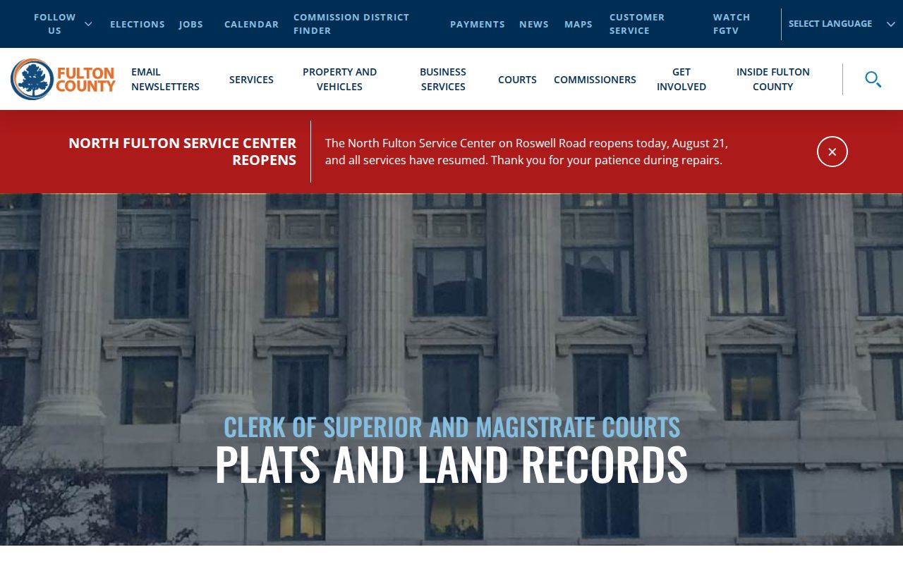 Fulton County plats and land records access for tracing Milton properties