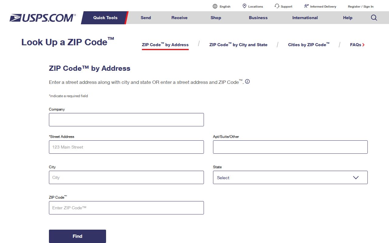 Milton ZIP code directory USPS address lookup